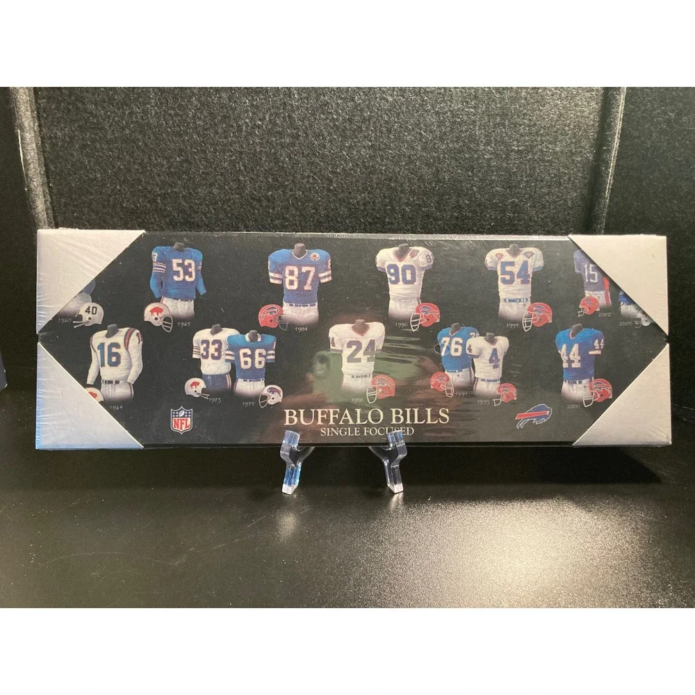 Buffalo Bills NFL Jersey Evolution Wall Plaque 5x15 Single Focused 1960-2005 NEW
